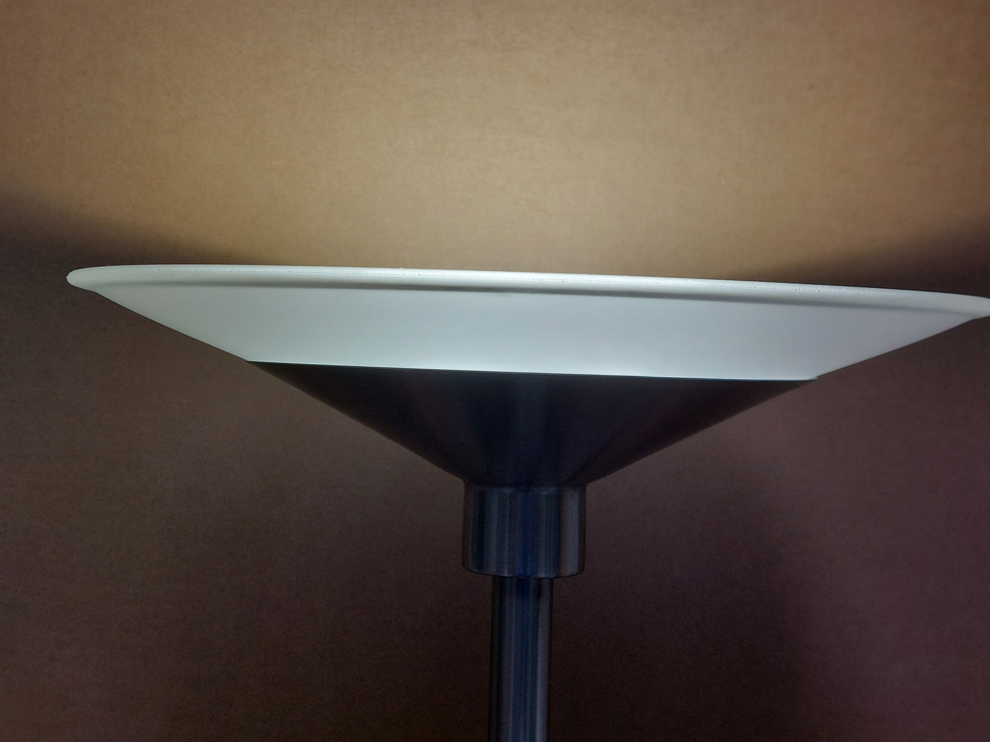 John Lewis Torchiere LED Smart Switch Floor Lamp, Nickel