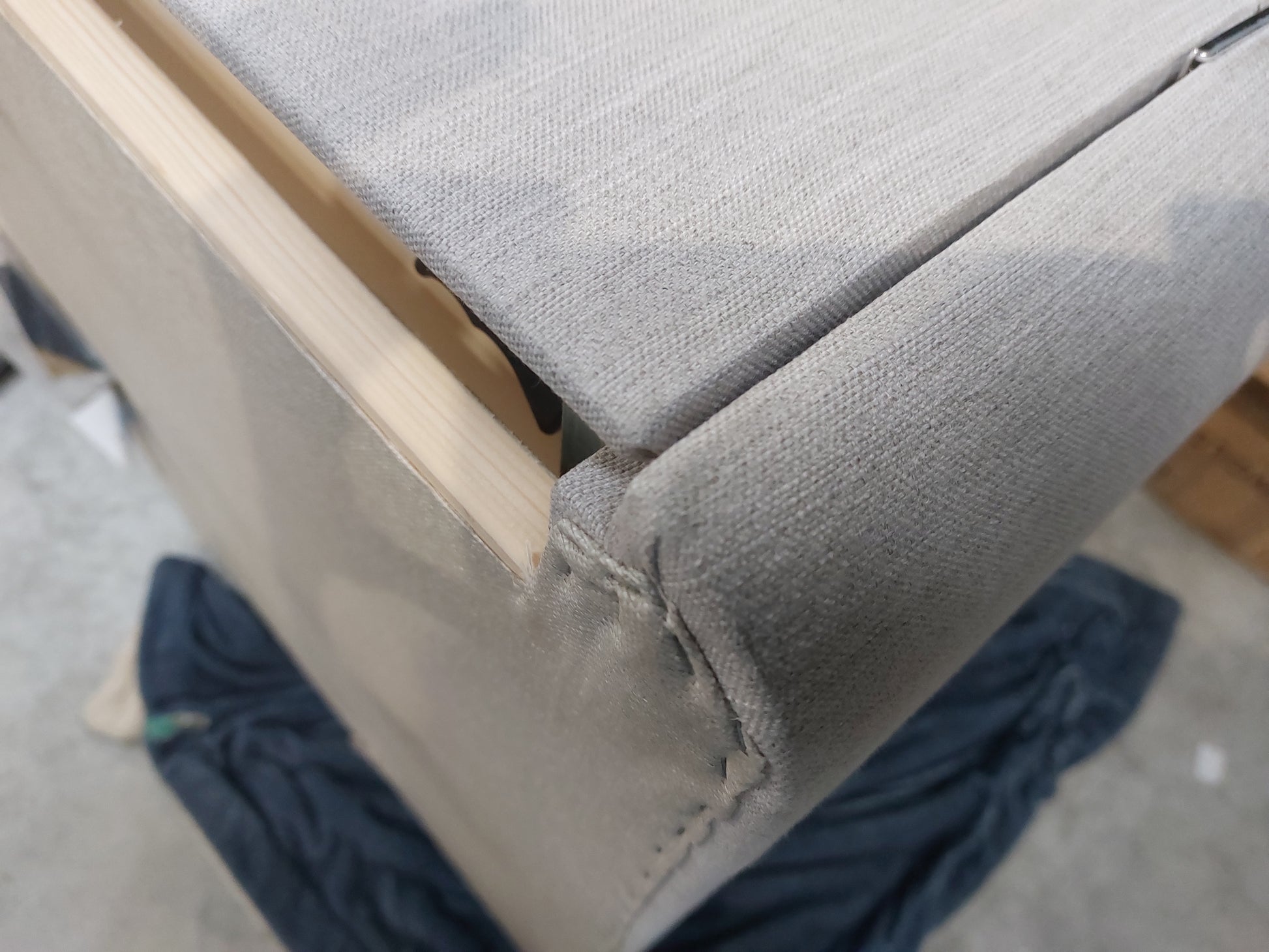 John Lewis Pocket Sprung 2 Drawer Storage Divan Base, Double, Cotton Effect topaz9