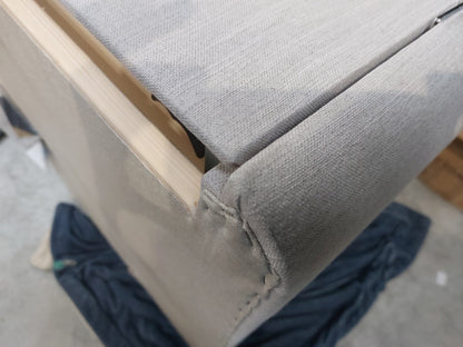 John Lewis Pocket Sprung 2 Drawer Storage Divan Base, Double, Cotton Effect topaz9