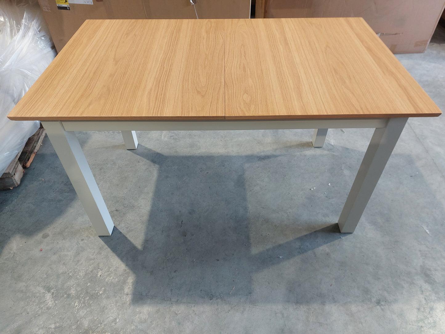 John Lewis Wilton 4-6 Seater Extending Dining Table, Linen