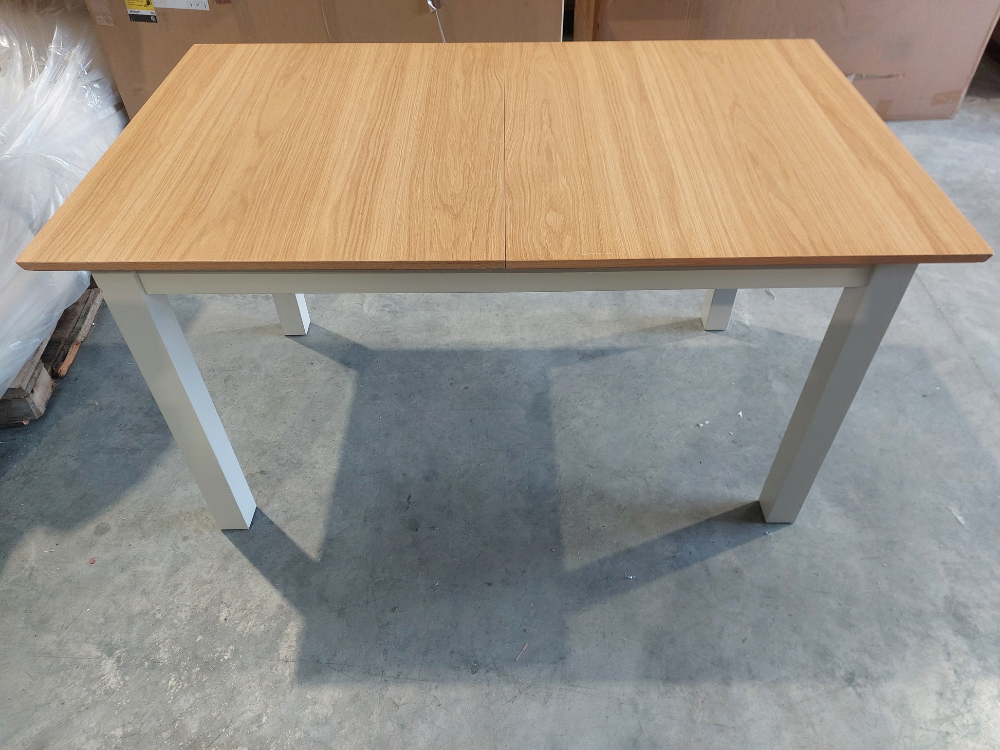 John Lewis Wilton 4-6 Seater Extending Dining Table, Linen