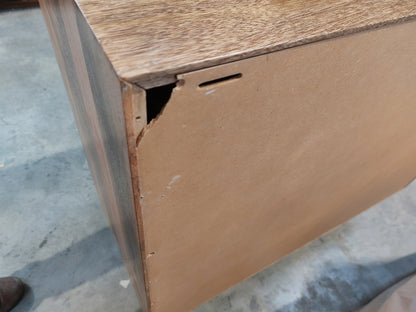 John Lewis Groove Mango Wood 3 Drawer Chest, Natural