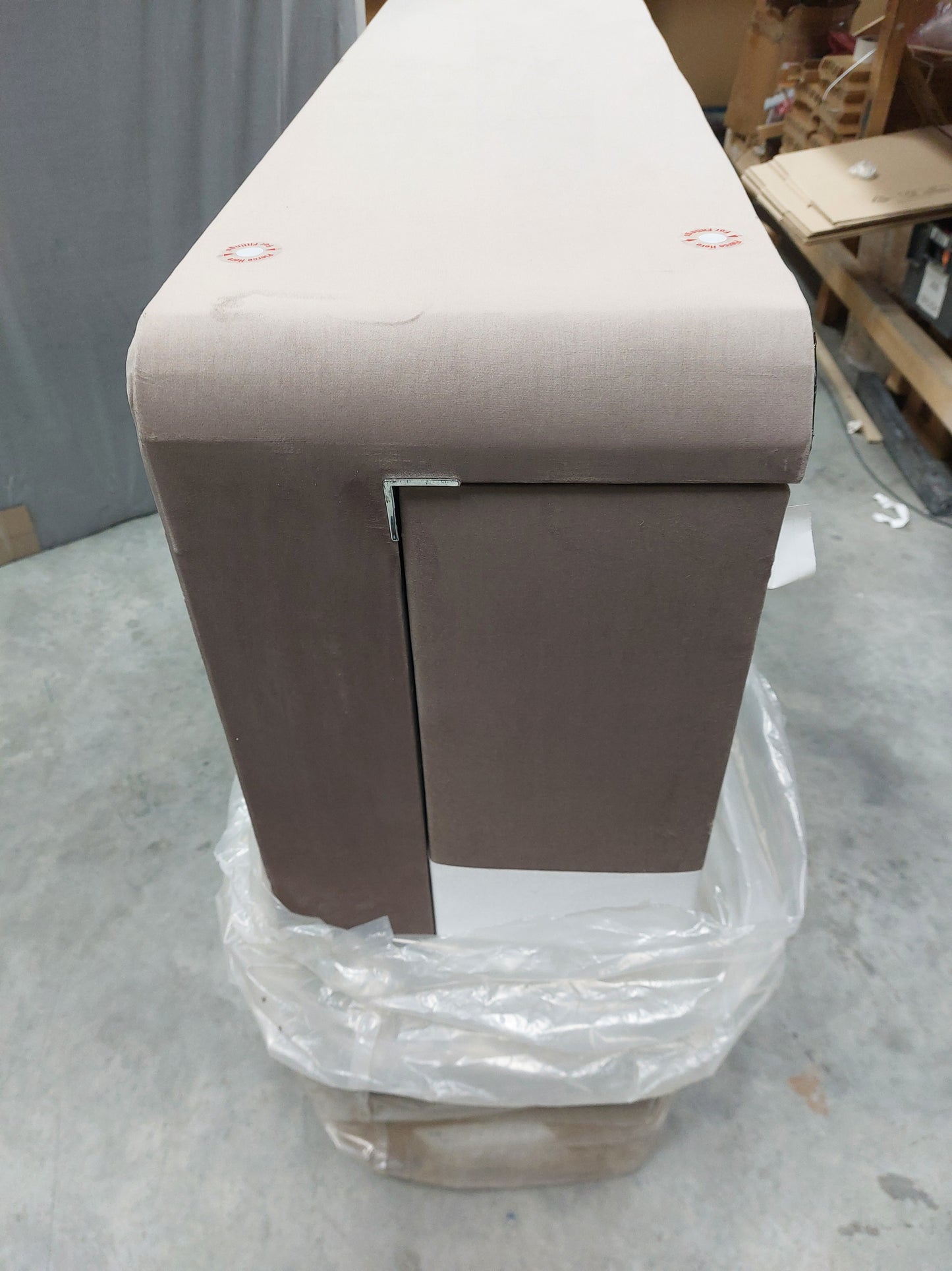 List - Silent Night 2 Draw Divan Base 150 x 200 Mink Smooth Velvet