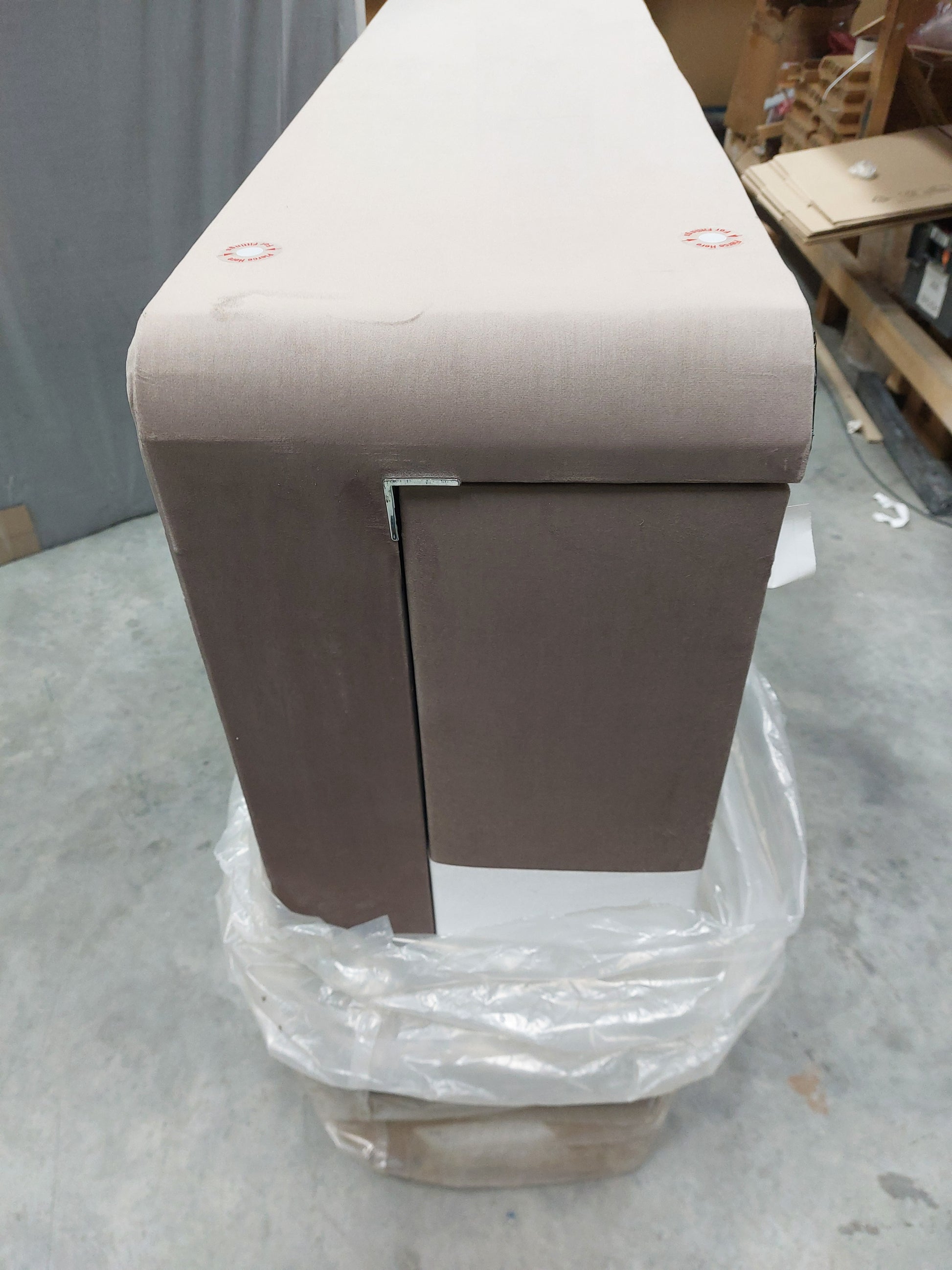 List - Silent Night 2 Draw Divan Base 150 x 200 Mink Smooth Velvet
