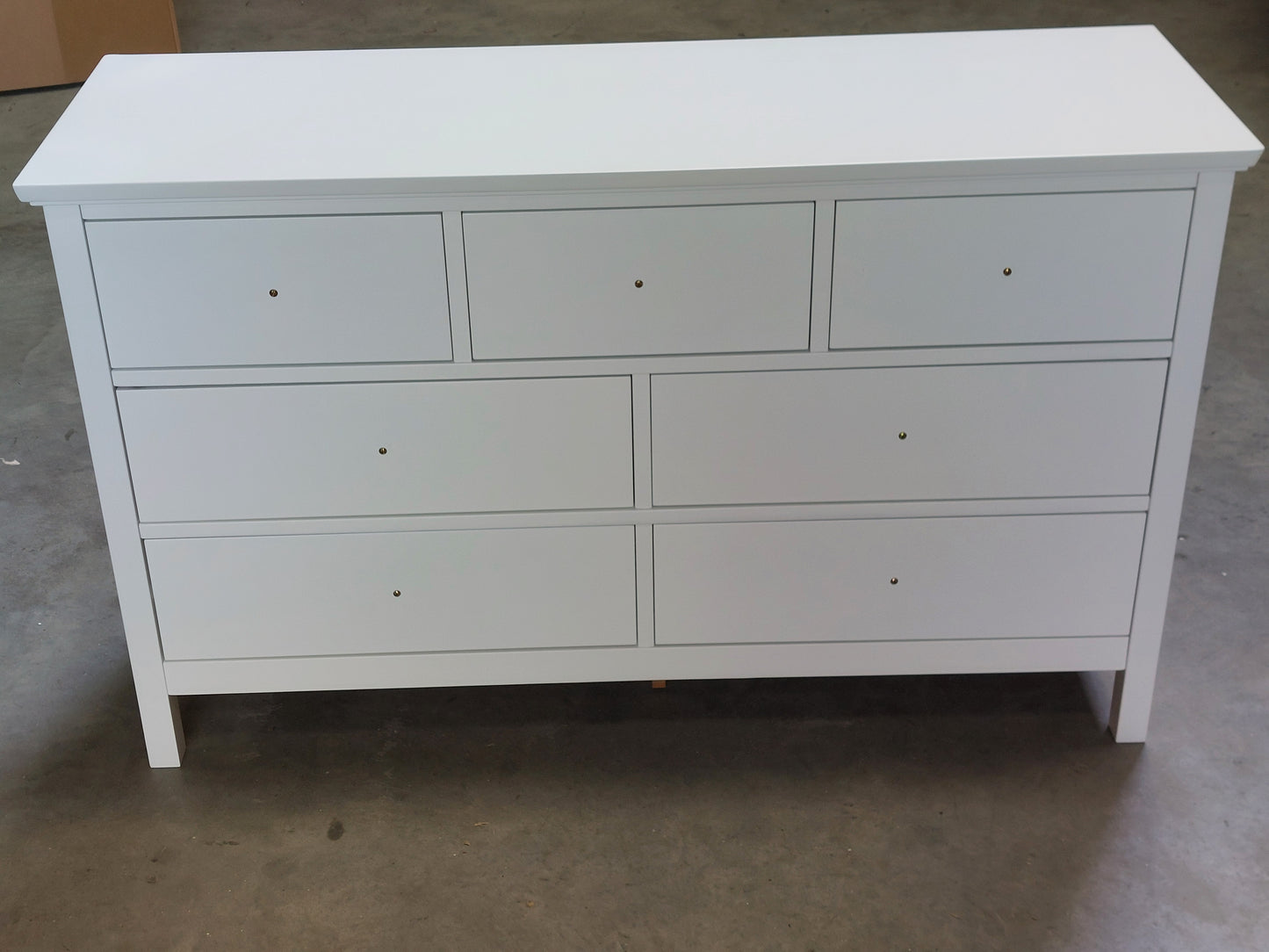 John Lewis Chest of Drawer White Wilton 7 Drawer Chest