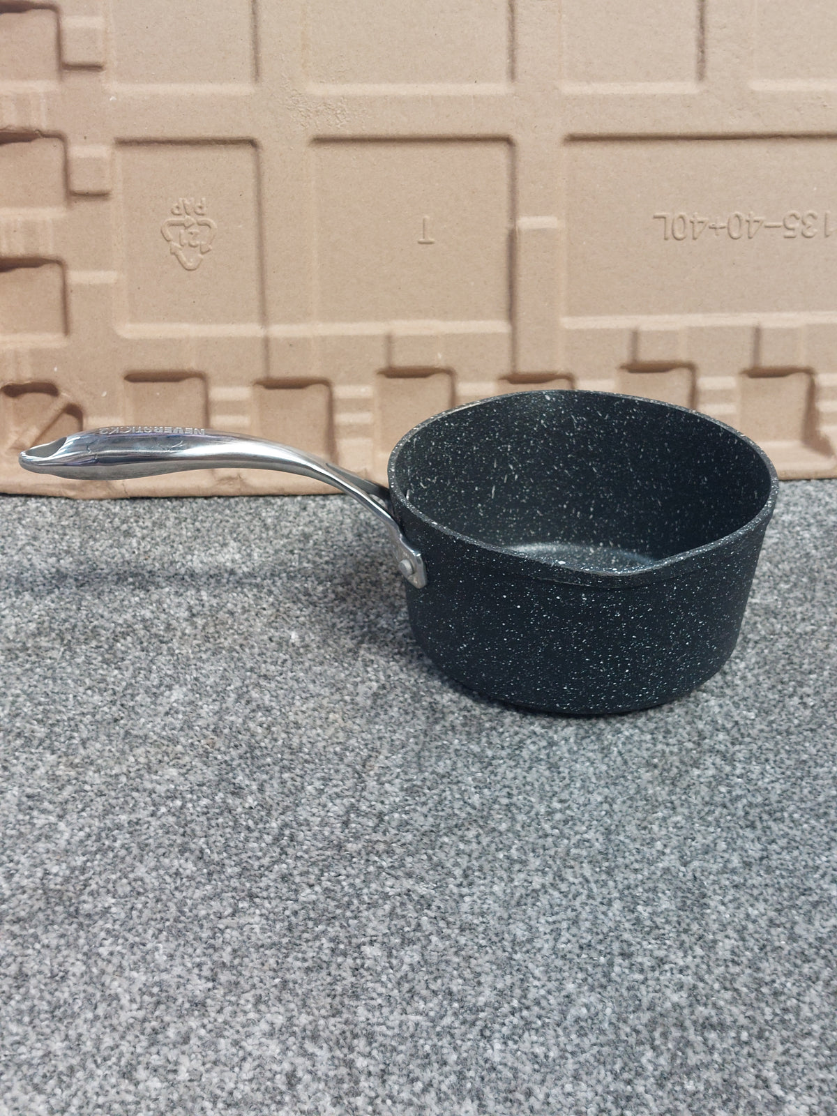 Eaziglide Neverstick2 Aluminium Non-Stick Saucepan Set with Lids, 3 Piece