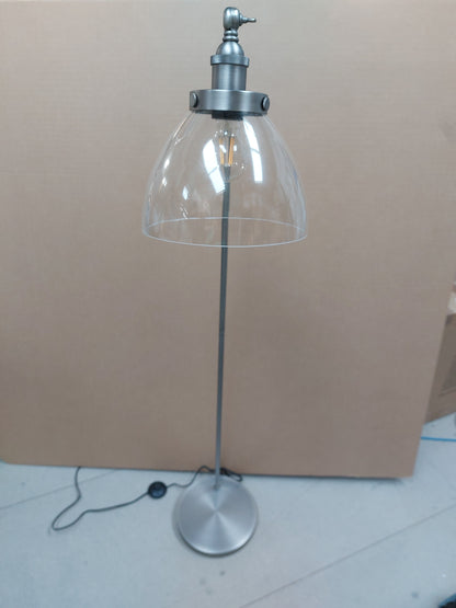 John Lewis Bay Lighting Carter Floor Lamp, Matt Nickel