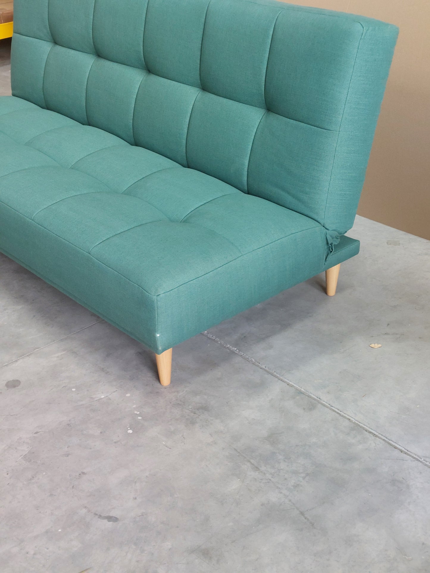 John Lewis Linear Medium 2 Seater Sofa Bed Relaxed Linen Nettle