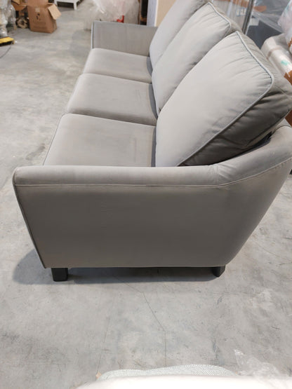 G Plan Vintage The Sixty Eight LHF Large 3 Seater Sofa with Footrest Mechanism, Plush Slate