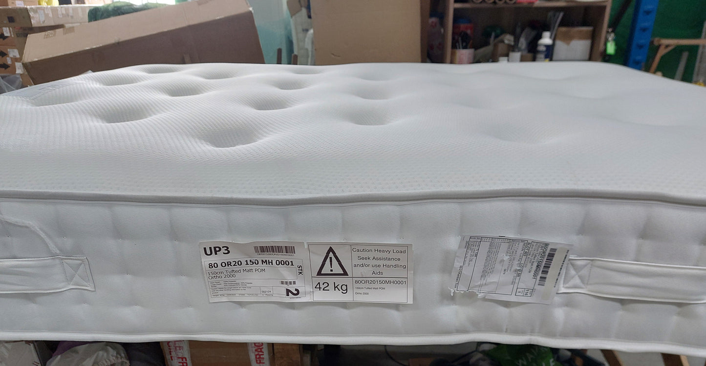 John Lewis Ortho Pocket Collection 2000 Pocket Spring Mattress, Medium/Firm Tension, King Size