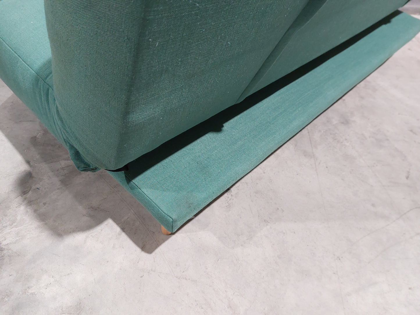 John Lewis Linear Medium 2 Seater Sofa Bed Relaxed Linen Nettle