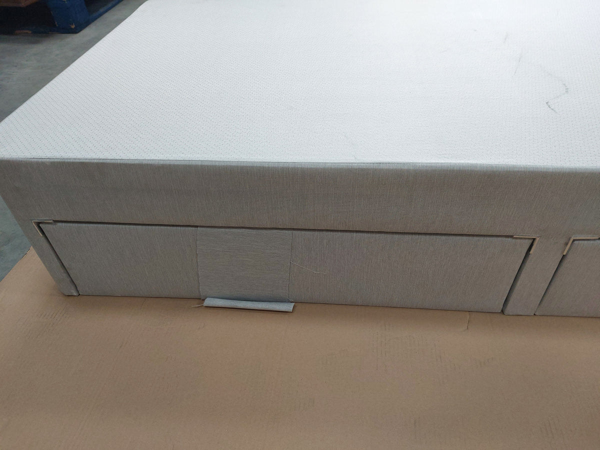 Silentnight 2 Drawer Divan Base, Single, Light Grey