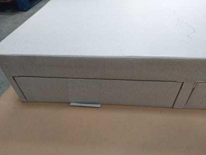 Silentnight 2 Drawer Divan Base, Single, Light Grey