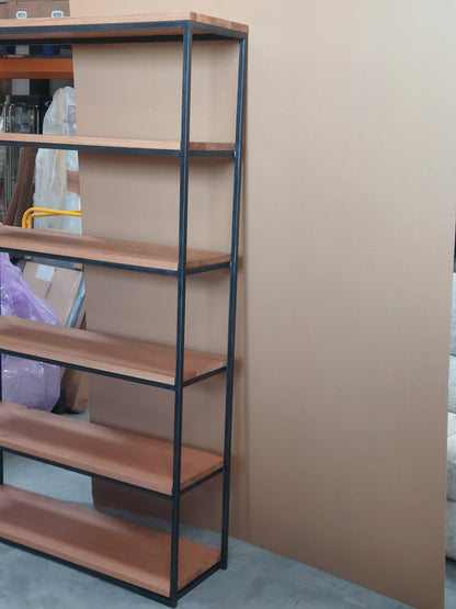 John Lewis Calia Tall Wide Shelving Unit, Oak