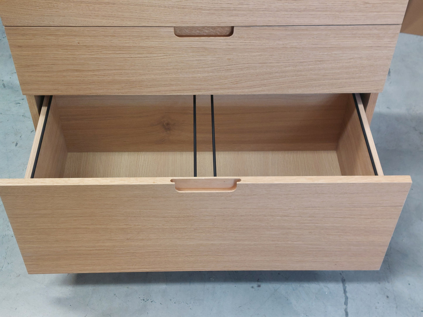 John Lewis Abacus 3-Drawer Wide Filing Chest, FSC-Certified (Oak Wood)