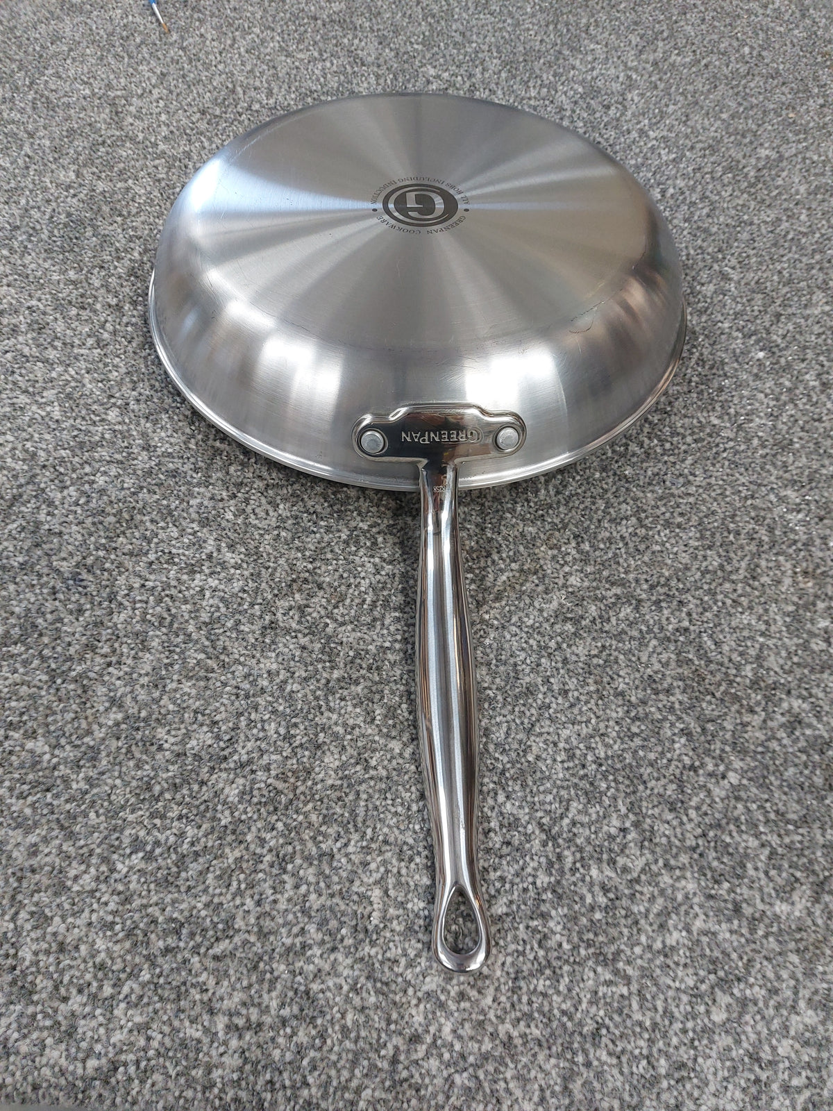 GreenPan Premiere Stainless Steel Ceramic Non-Stick Frying Pan, 30cm