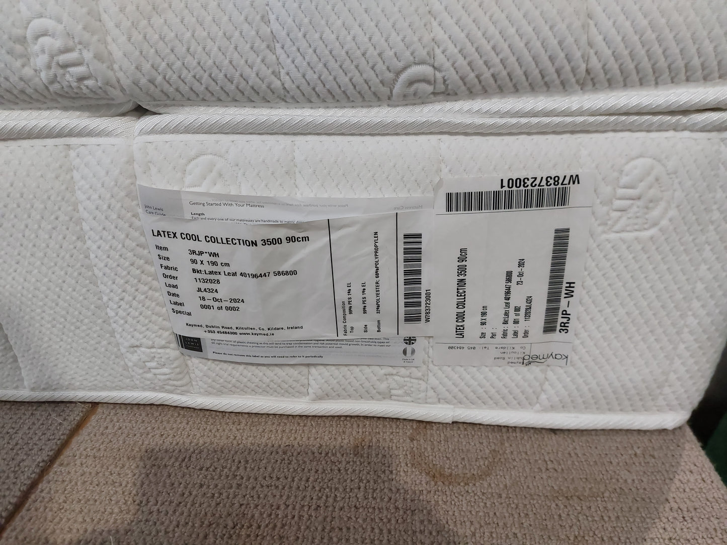 Latex Cool Collection 3500 Pocket Spring Mattress Single