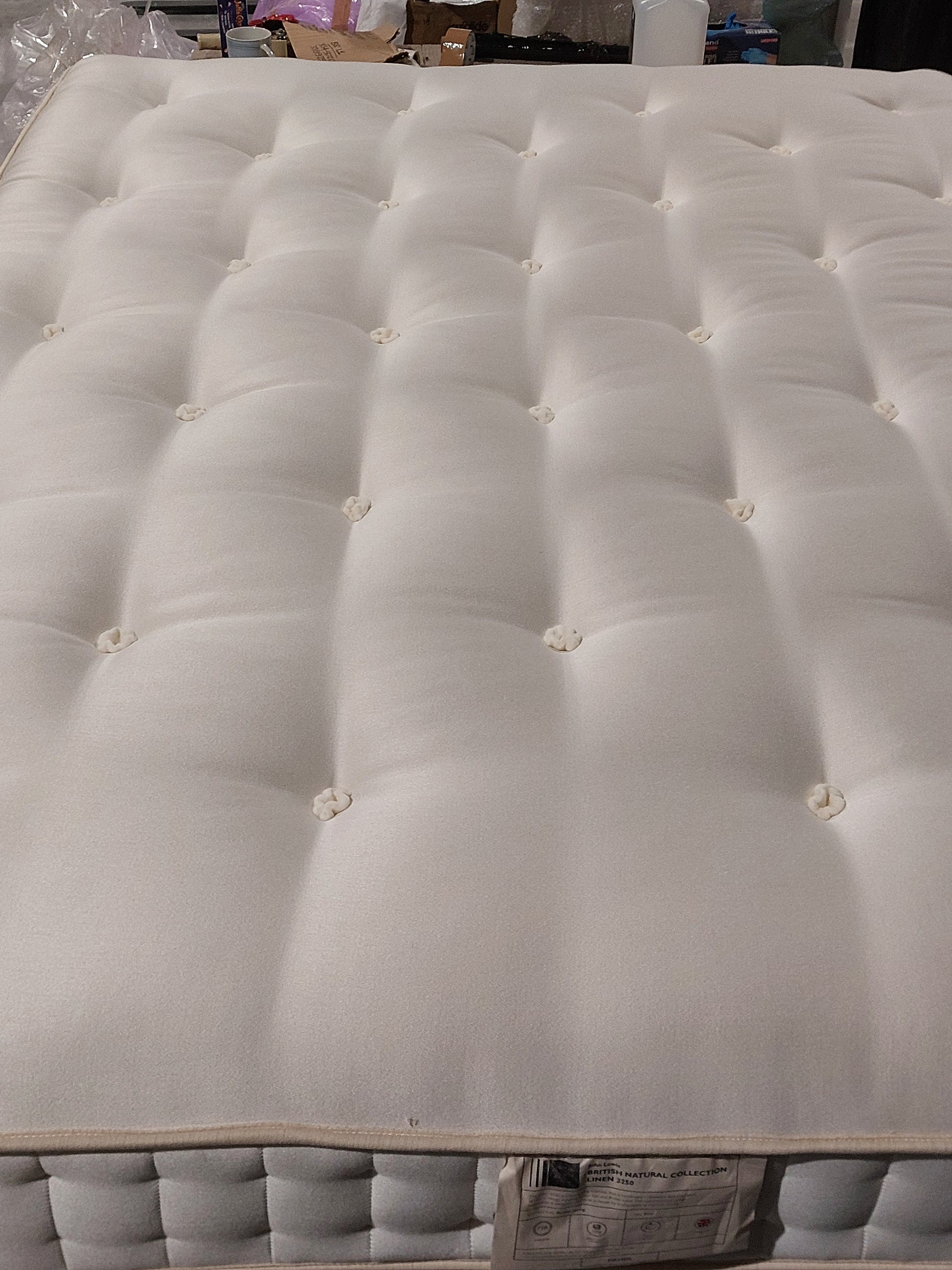 John Lewis British Natural Collection Linen 3250 Mattress, Firmer Tension, King Size