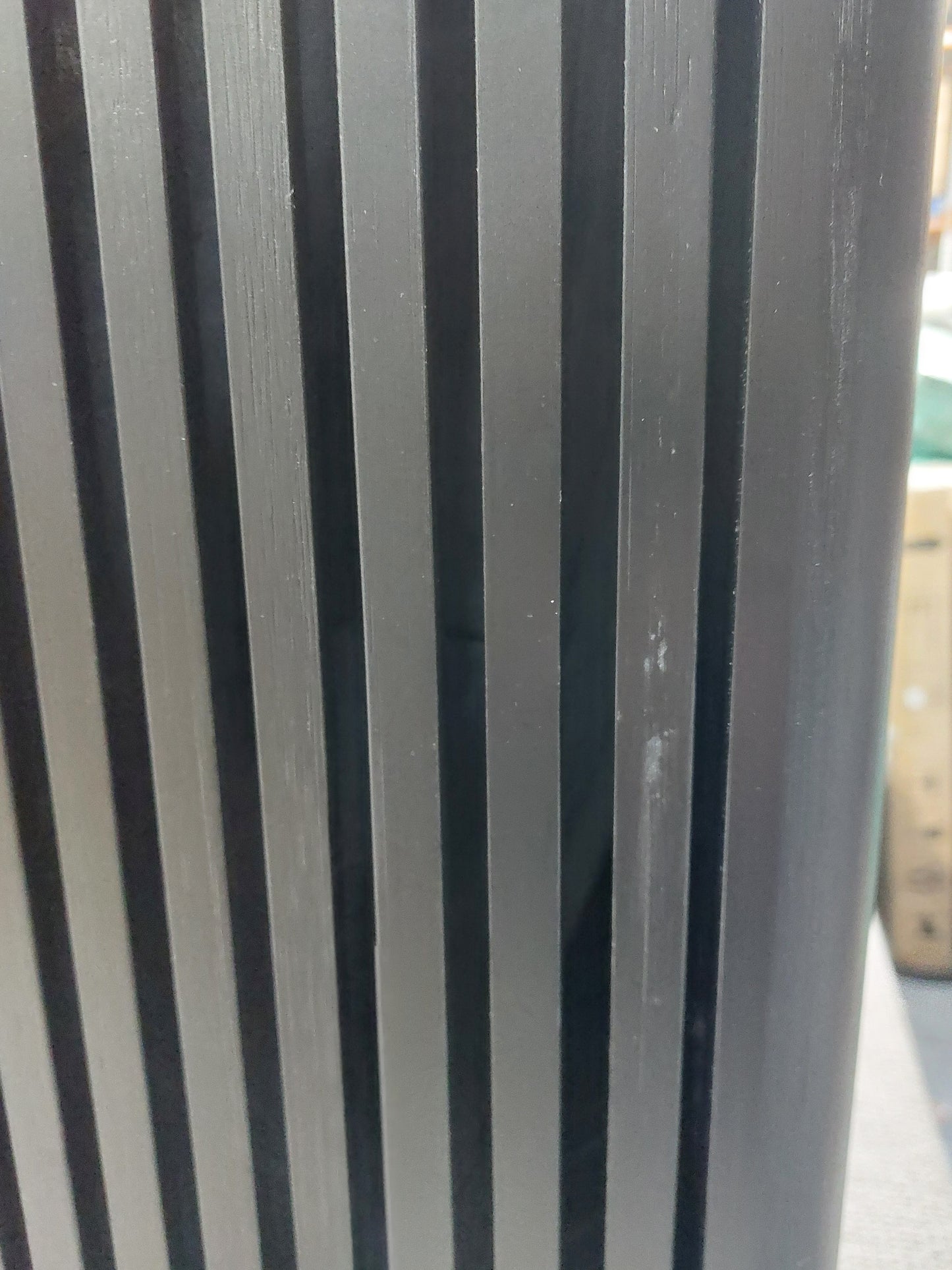 John Lewis Slatted Bathroom Laundry Bin Slate Black