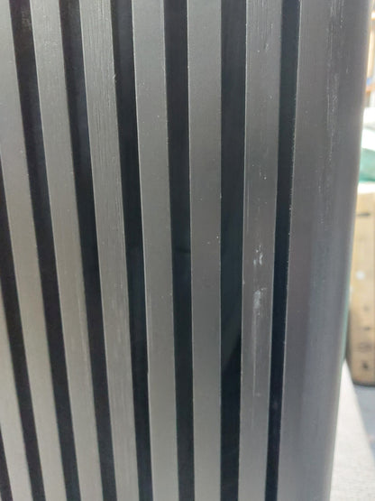 John Lewis Slatted Bathroom Laundry Bin Slate Black
