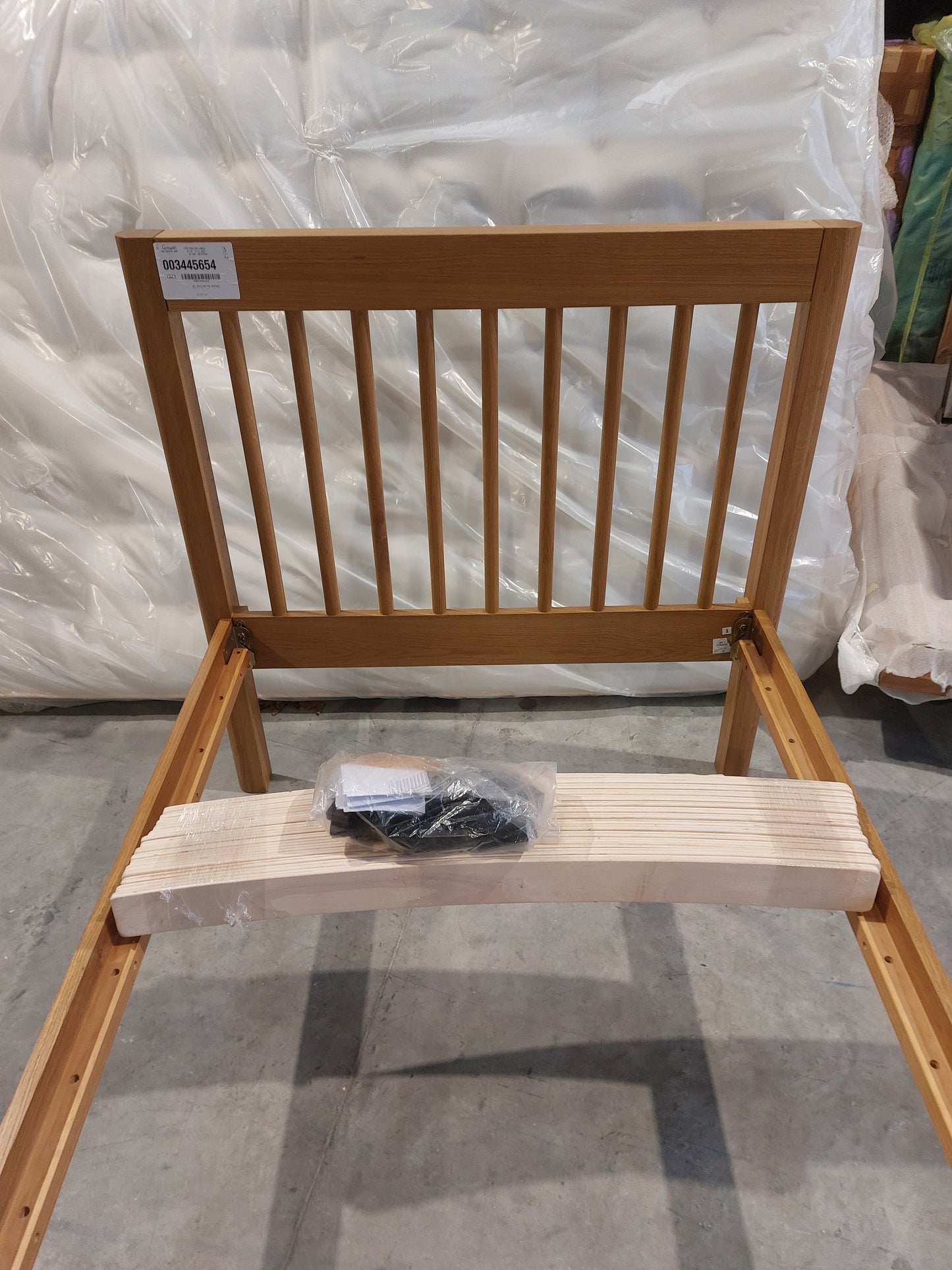 John Lewis Spindle Bed Frame, Single, Oak