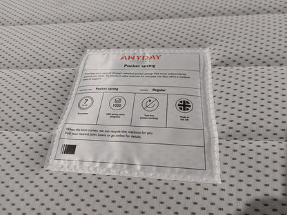 John Lewis Pocket Spring Mattress, Firm Tension, Double