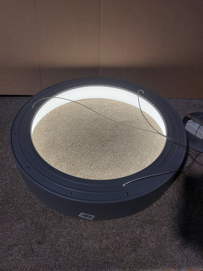 John Lewis Matteo Large Hoop Pendant Ceiling Light, Grey