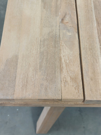John Lewis Burford Rectangular Garden Dining Table, 190cm Natural