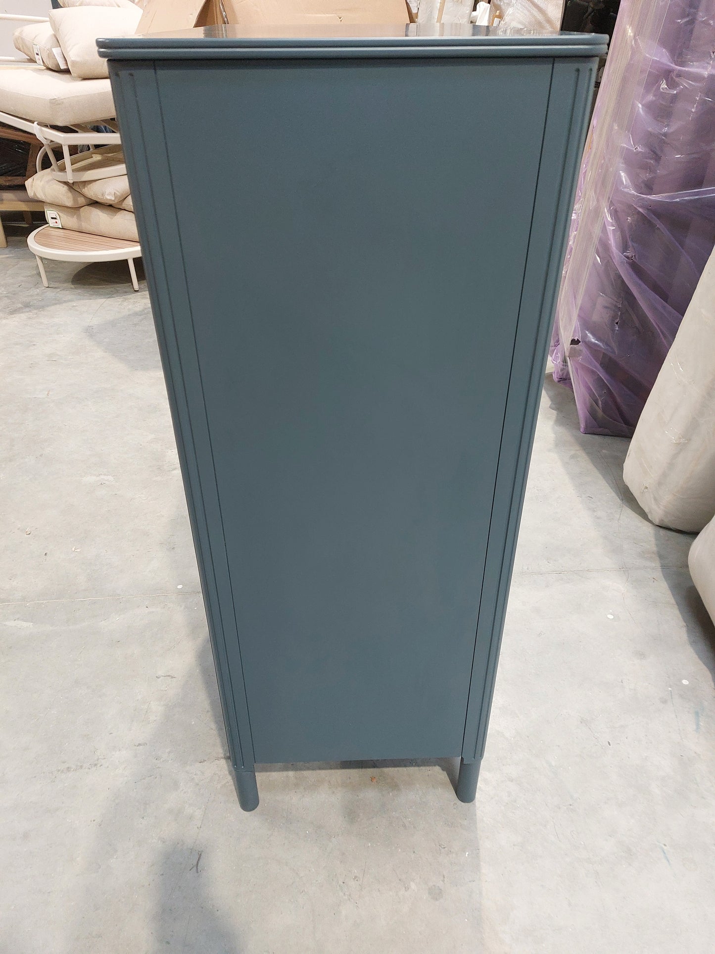 John Lewis Pillar 5 Drawer Chest, Blue