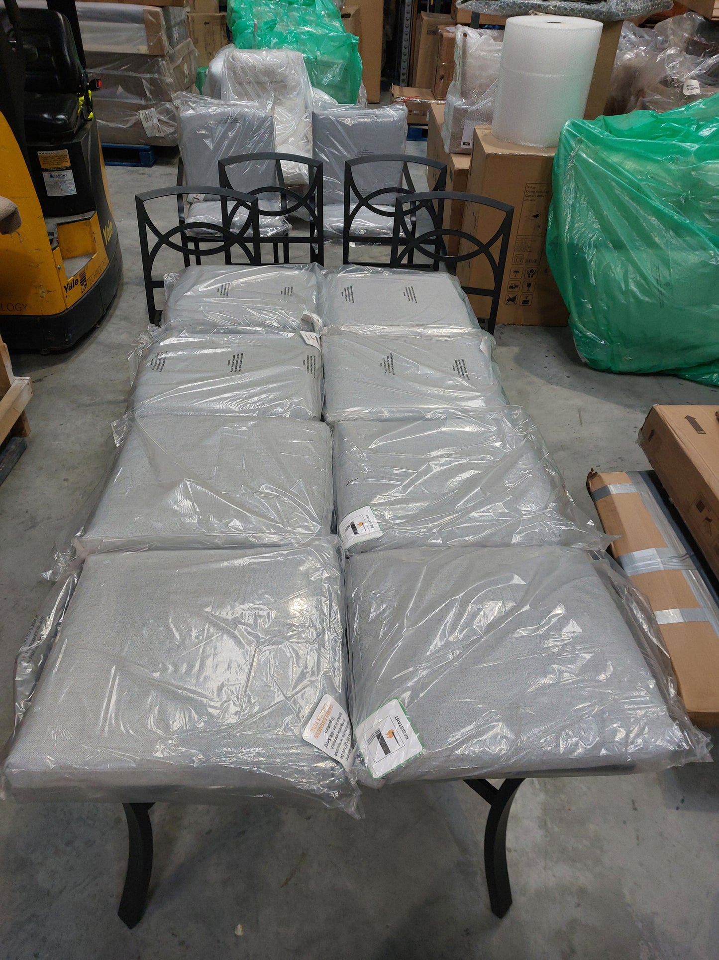 Marlow 6 st dining set grey
