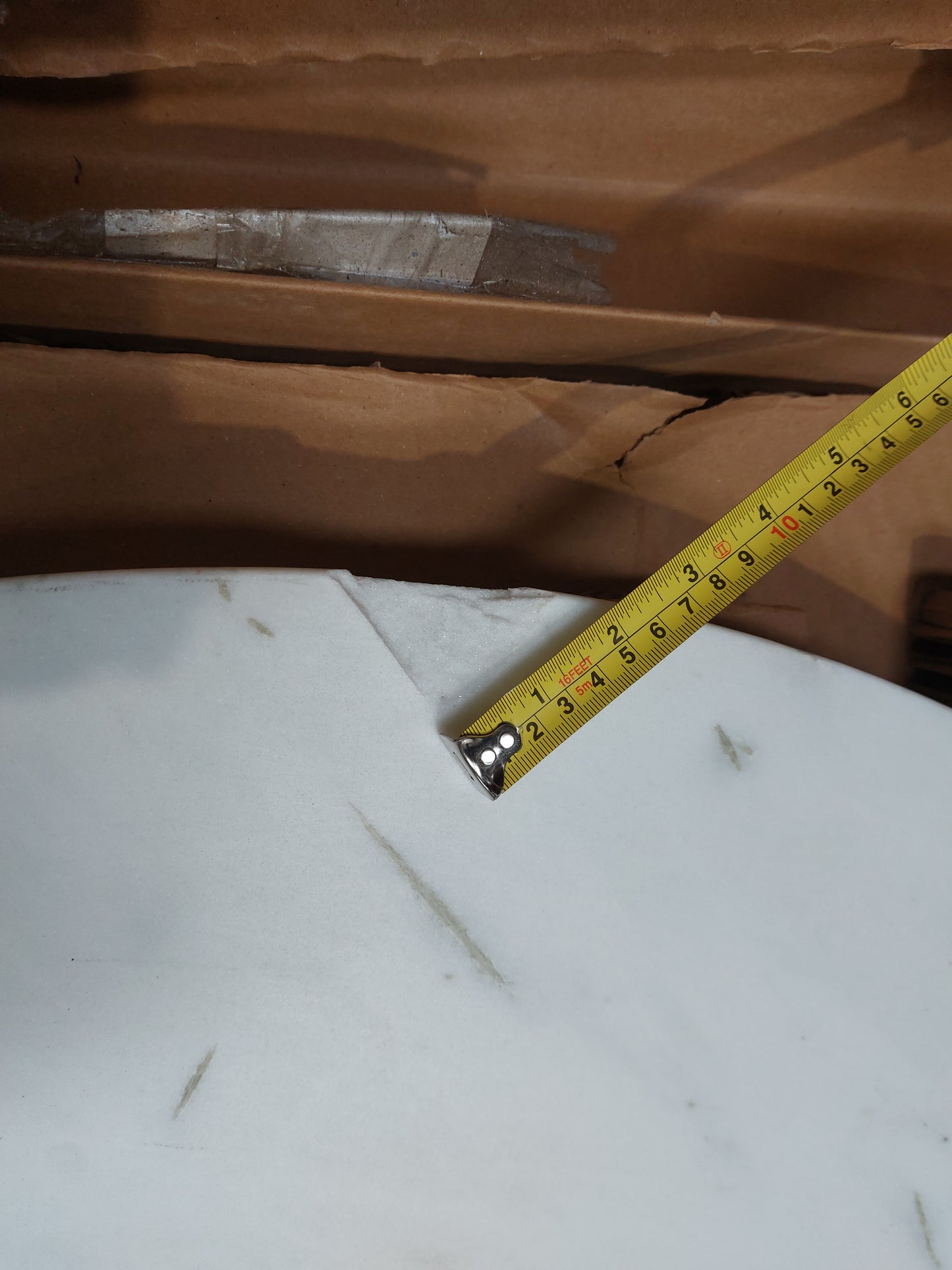 John Lewis Jewel Marble 4 Seater Pedestal Dining Table White Gold