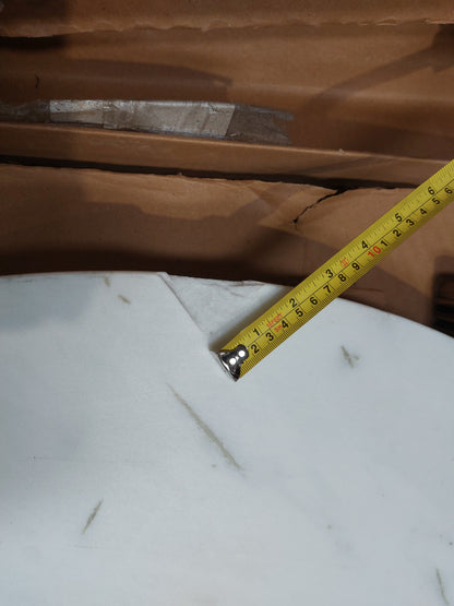 John Lewis Jewel Marble 4 Seater Pedestal Dining Table White Gold