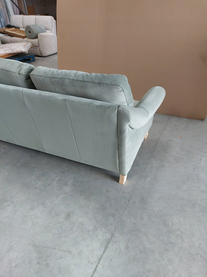 John Lewis Camber Large 3 Seater Sofa Velvet Myrtle Easy Clean Eco