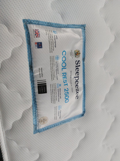 Sleepeezee Cool Rest 2500 Pocket Spring Mattress, Firm Tension King Size