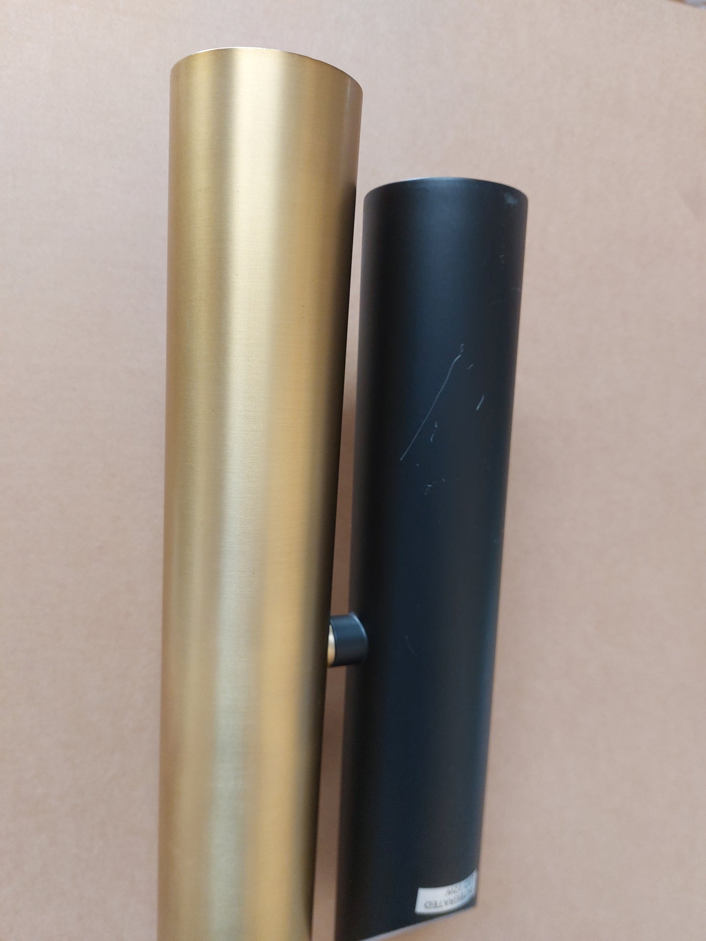 John Lewis Lamp Swivel LED Uplighter Floor Lamp, Black/Brass
