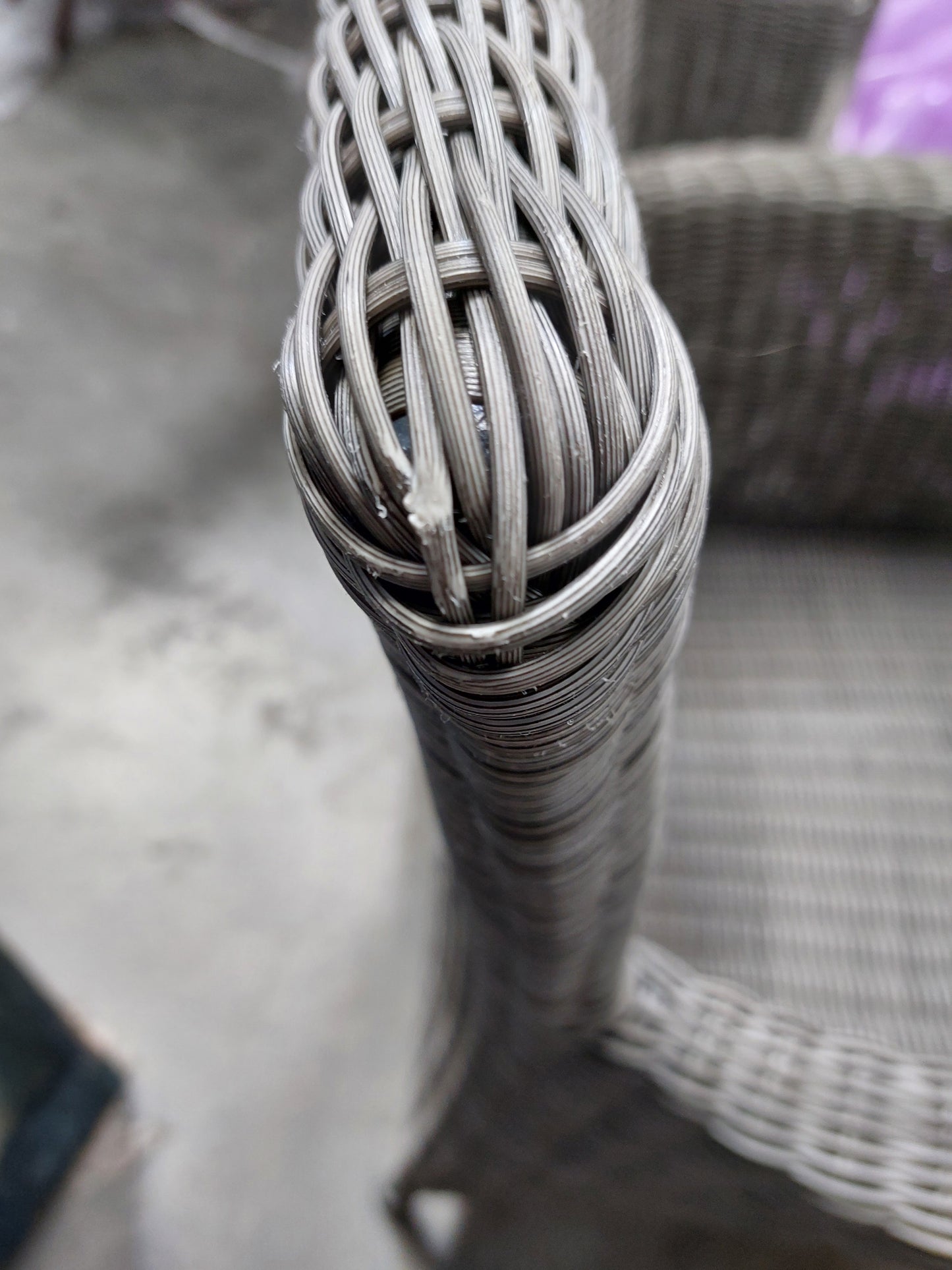 John Lewis Dante Garden Dining Armchair Grey