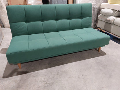 John Lewis Linear Medium 2 Seater Sofa Bed Relaxed Linen Nettle