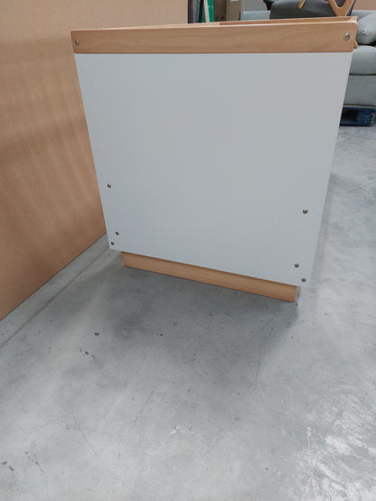 John Lewis Scandi Solution Cotbed White Natural Cot Bed