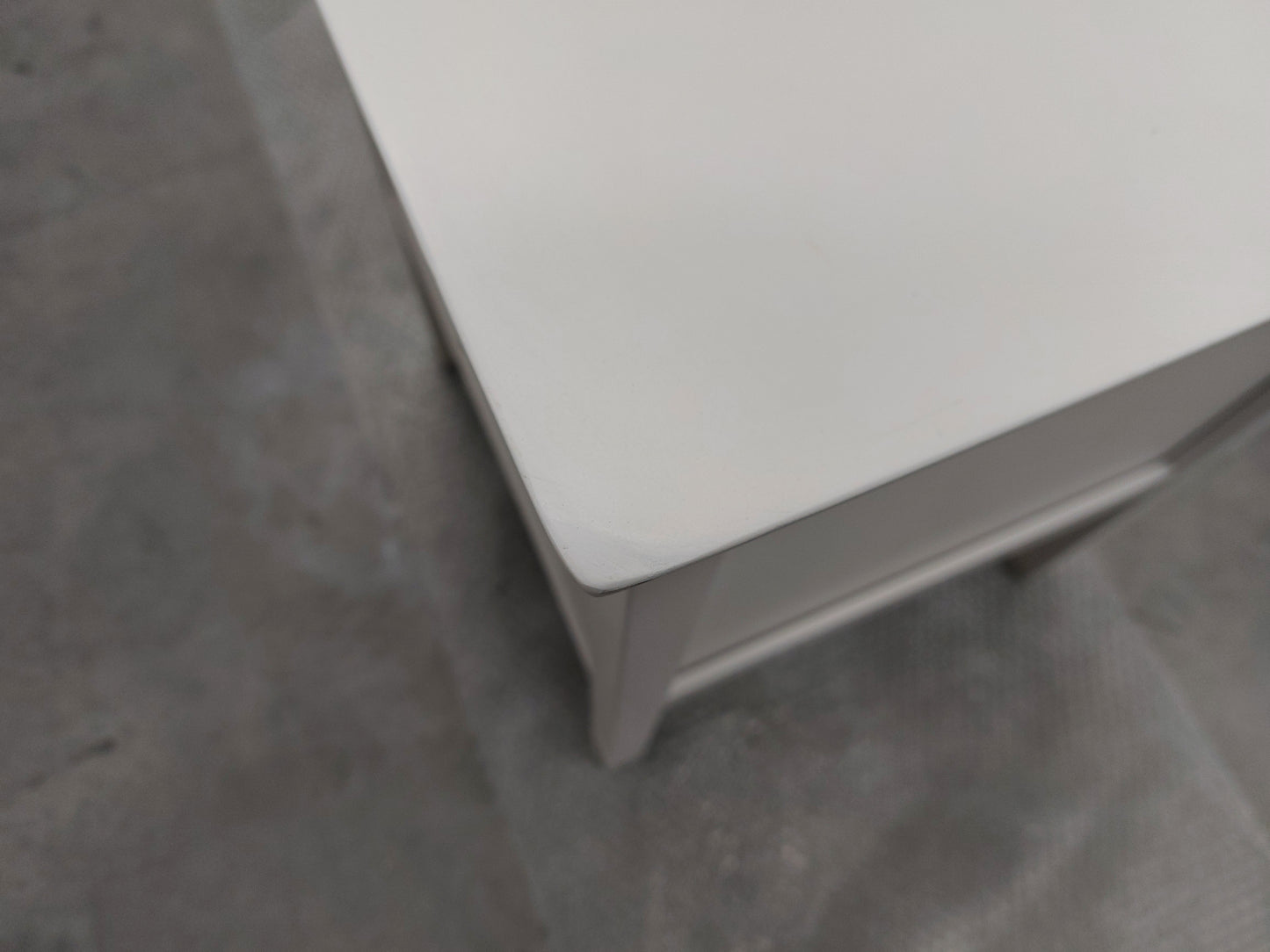 John Lewis Wilton 2 Drawer Bedside Cabinet White