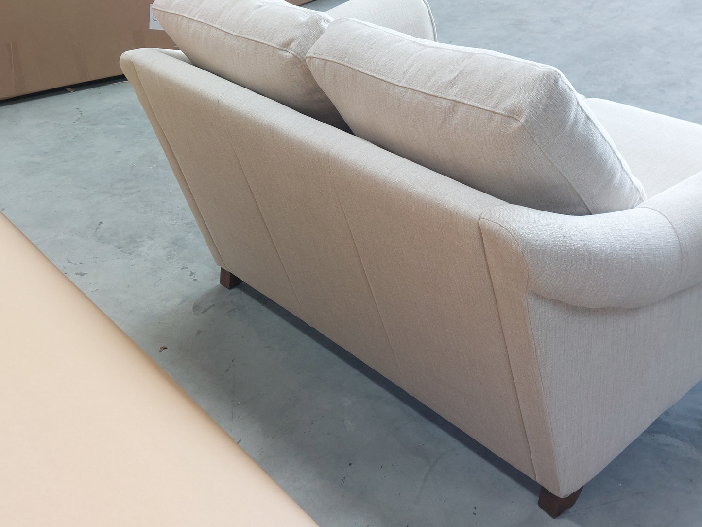 John Lewis Camber Small 2 Seater Sofa Matilda Natural Dark Leg