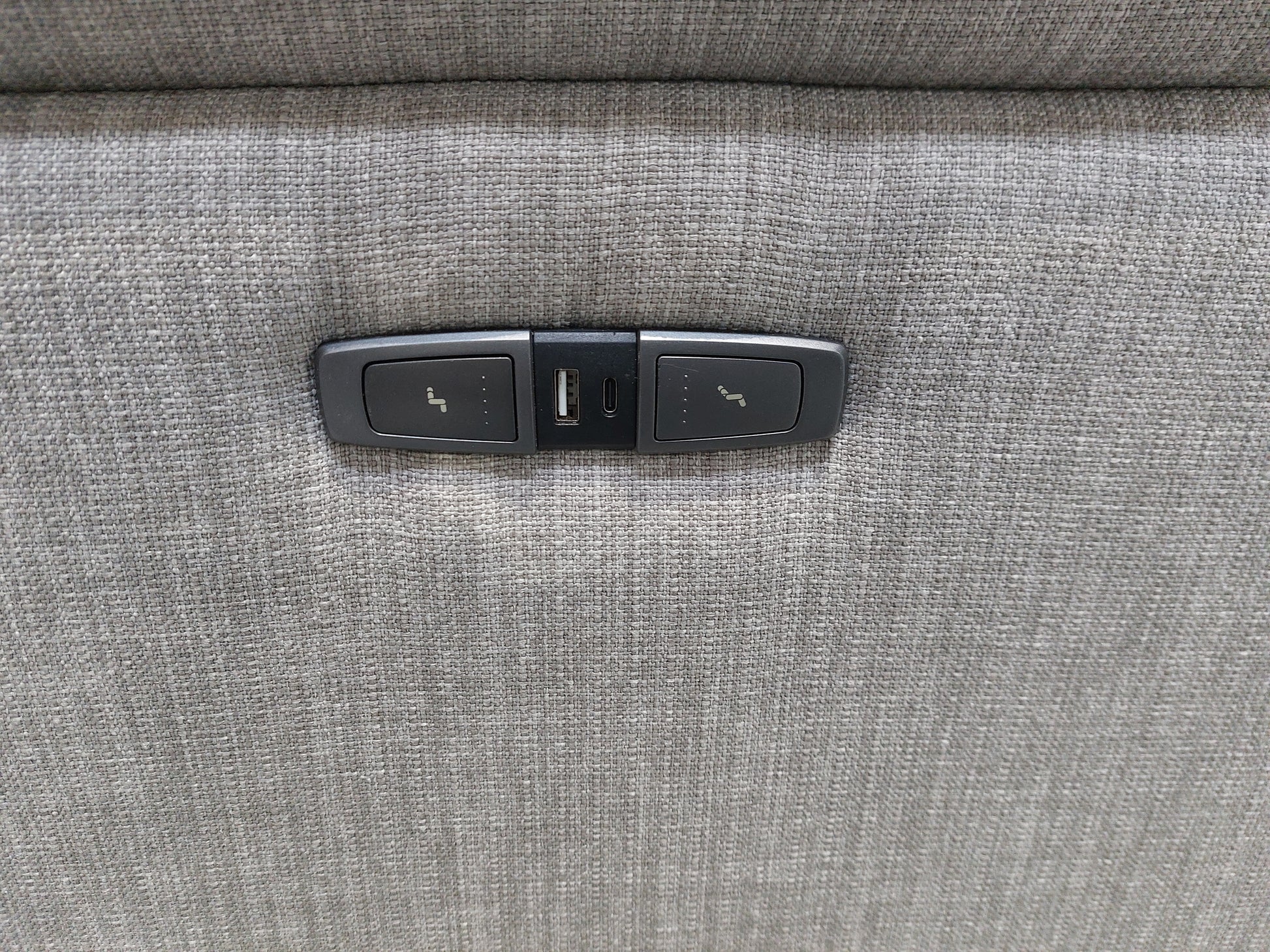 John Lewis Slant Power Recliner Armchair Grey Textured