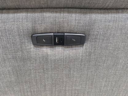 John Lewis Slant Power Recliner Armchair Grey Textured