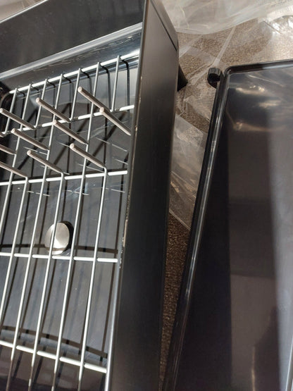 Simplehuman Steel Frame Dish Rack, Matte Black Steel