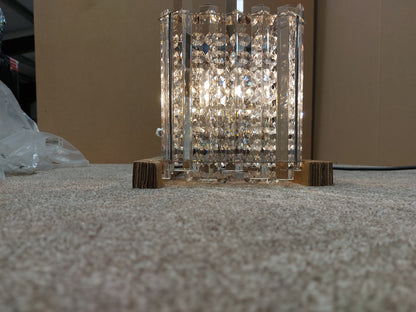 John Lewis Dazzle Crystal Mirrored Wall Light, Clear