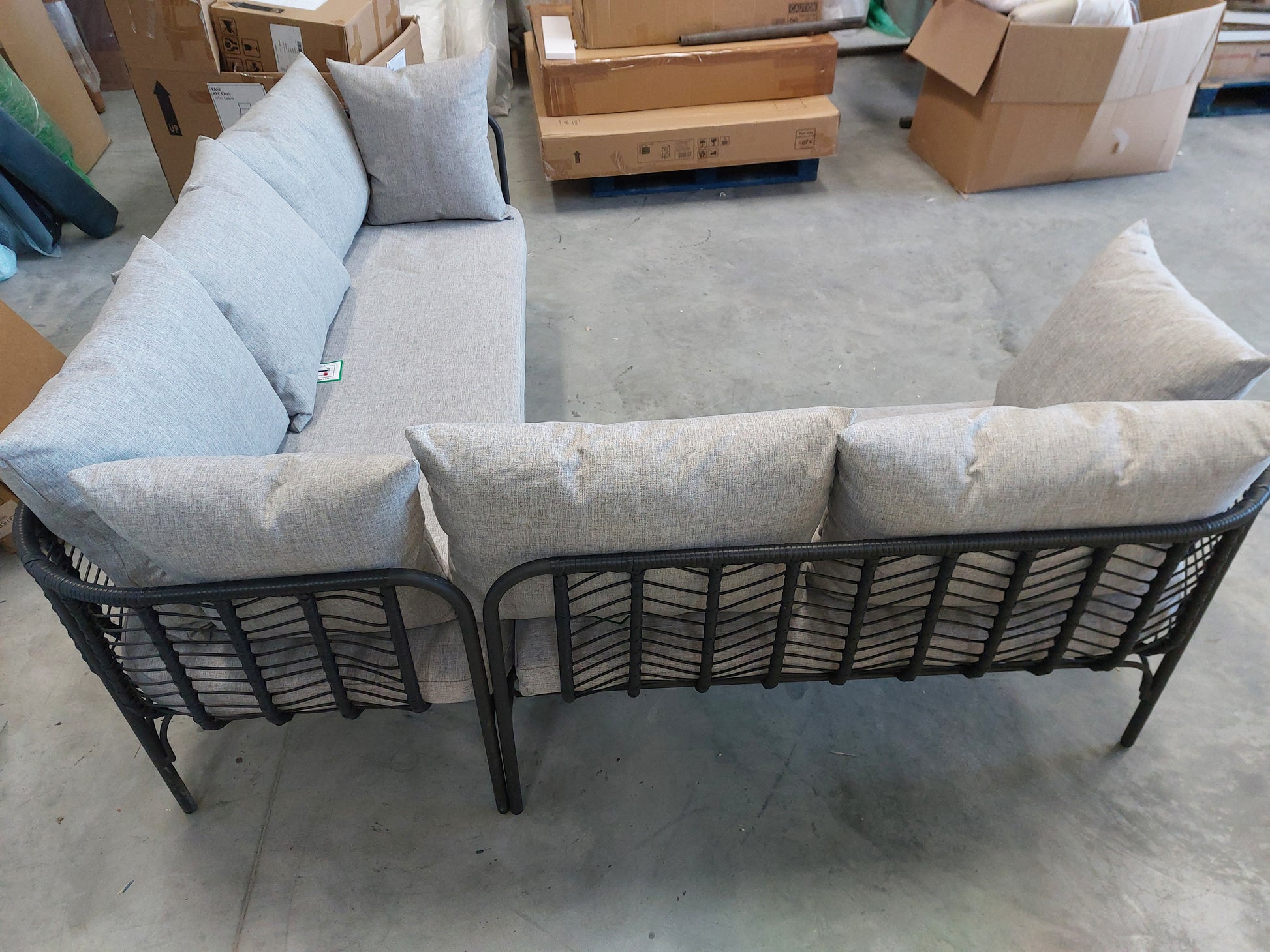 John Lewis Chevron 4-Seater Corner