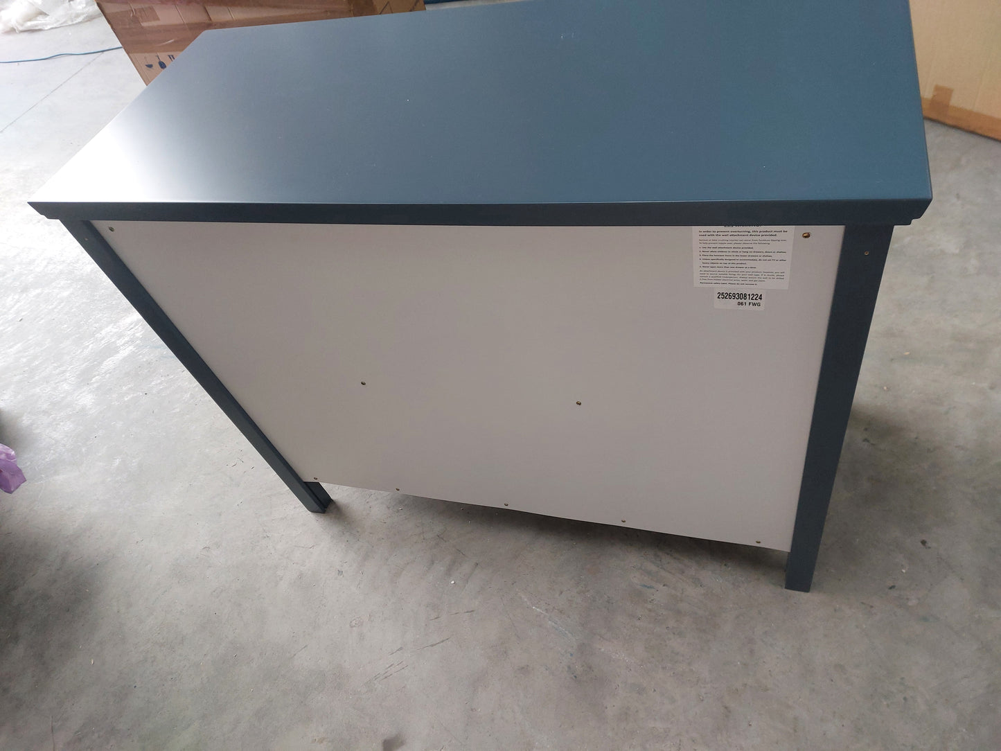 John Lewis Wilton 3 Drawer Chest, Denim Blue