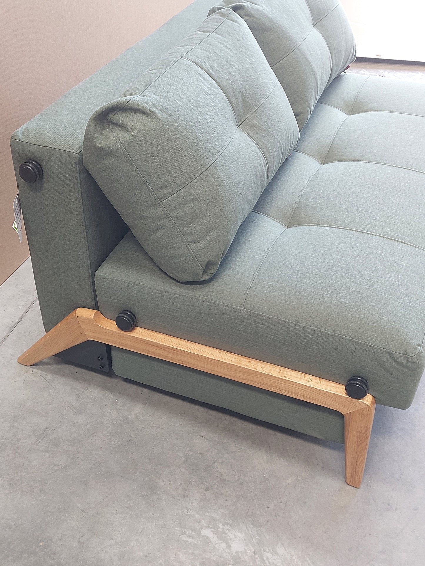 Innovation Living Cubed 140 Sofa Bed, Elegance Green 518