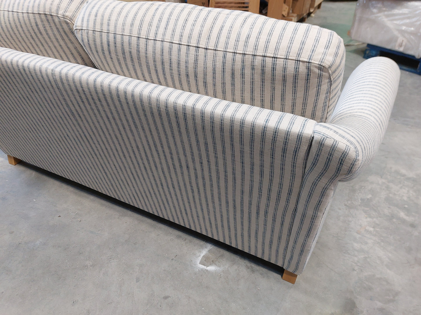 John Lewis Camber Large 3 Seater Sofa, Light Leg, Trio Stripe