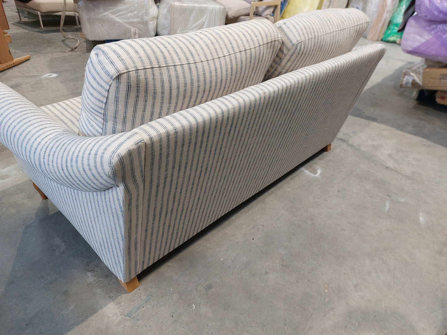 John Lewis Camber Large 3 Seater Sofa, Light Leg, Trio Stripe