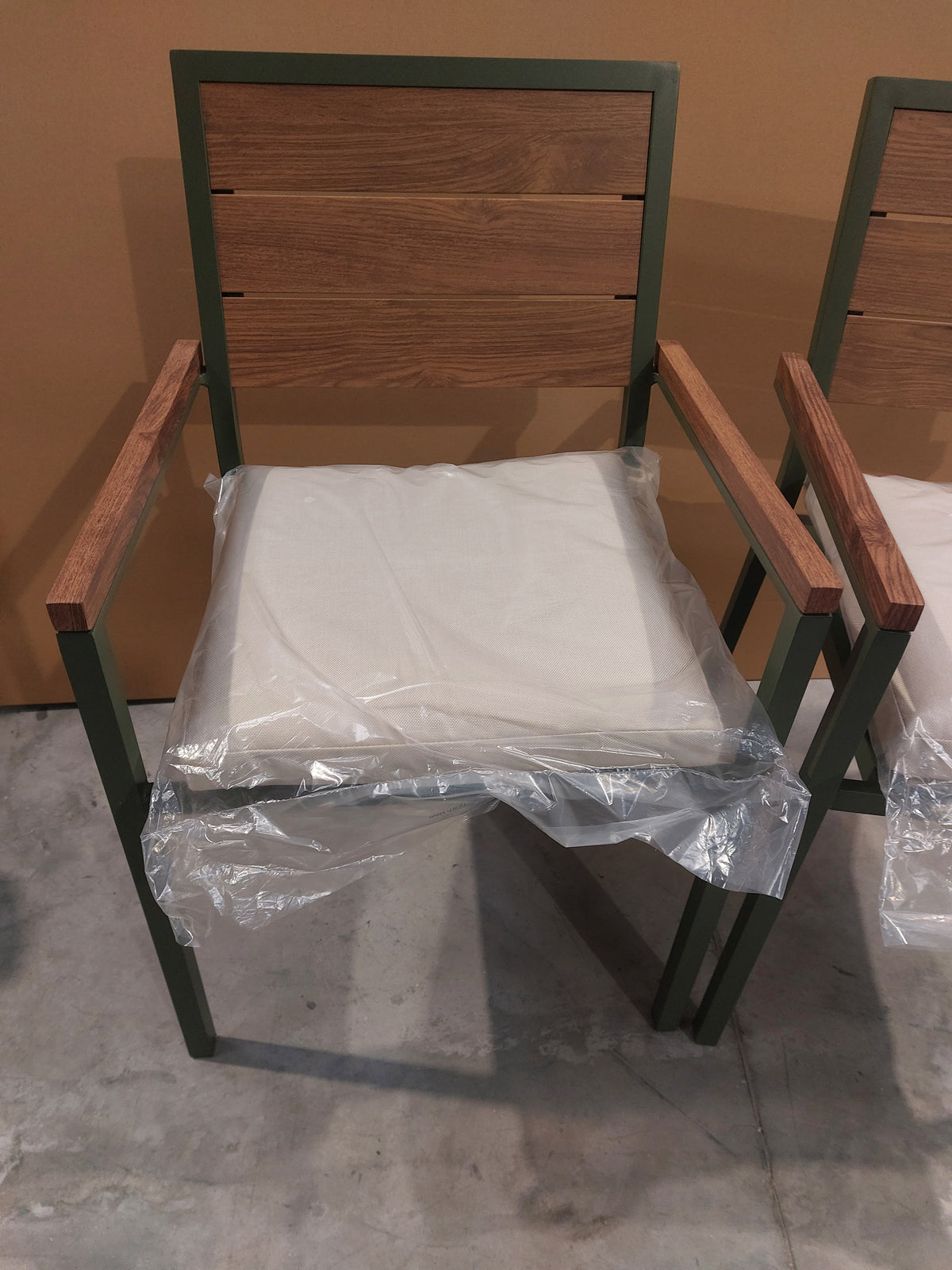 John Lewis Platform 6-Seater Garden Extending Dining Table & Chairs Set,  Green